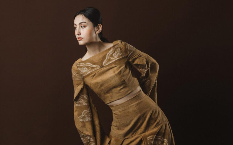 Ruth Hadinjoto designs beautiful textiles and transforms them into fashion masterpieces