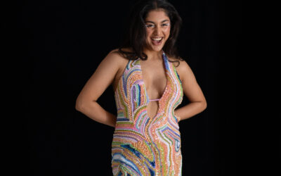 Jodie Tian is an emerging artist-designer who is creating fashion with heart